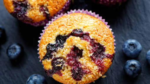 Muffins-med-blåbaer-og-sitron-airfryer-oppskrifter